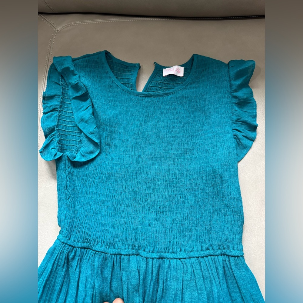 Pink Lily Teal Maxi Dress